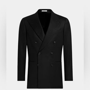 Black suit supply double breasted jacket